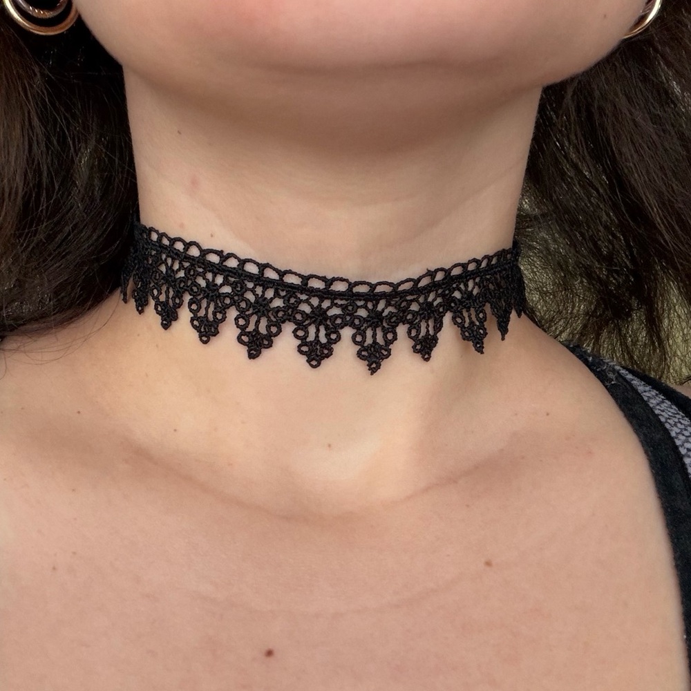Black Lace Choker Necklace